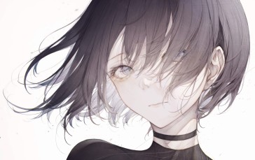 Beautiful Anime Girl, Gothic, Face Portrait, Anime Wallpaper