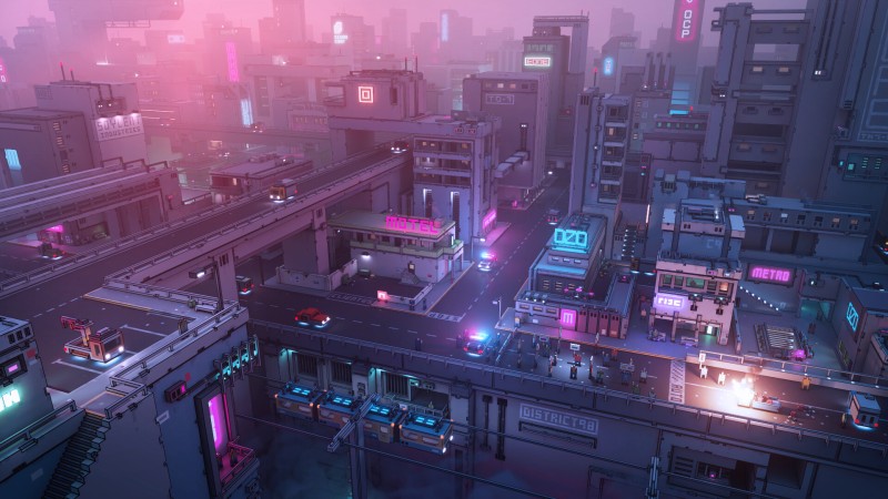 Cyberpunk, City, Neon, Futuristic Wallpaper
