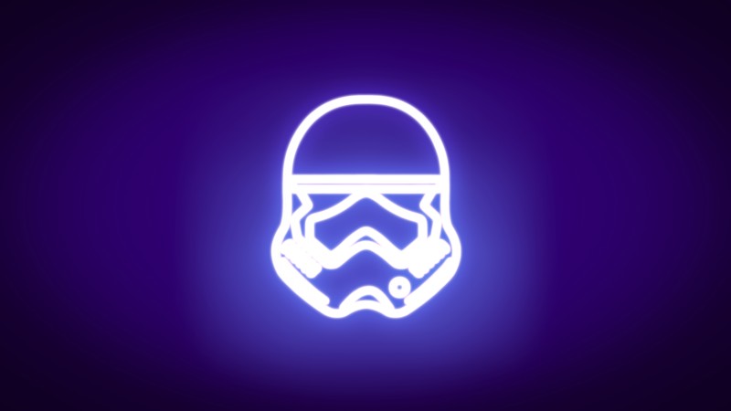 Star Wars, Neon, Simple Background, Minimalism, Stormtrooper, Imperial Forces Wallpaper