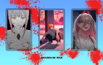 Chainsaw Man, Denji (Chainsaw Man), Makima (Chainsaw Man), Power (Chainsaw Man) Wallpaper