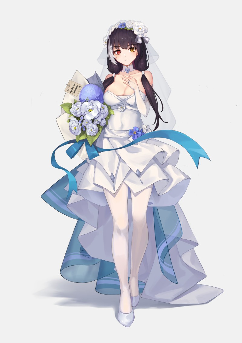 Anime, Anime Girls, Dress, Flowers Wallpaper