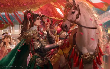 Video Game Characters, Three Kingdoms, Artwork, Horse Wallpaper