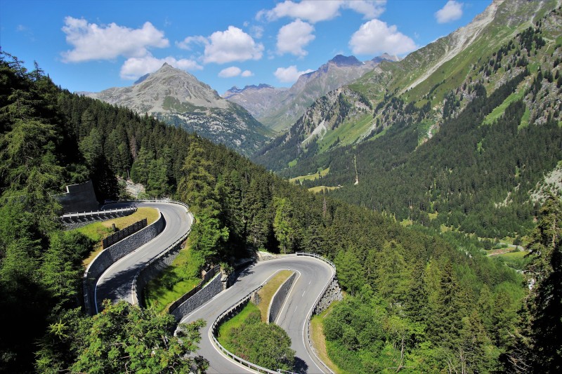 Road, Mountains, Landscape, Nature Wallpaper