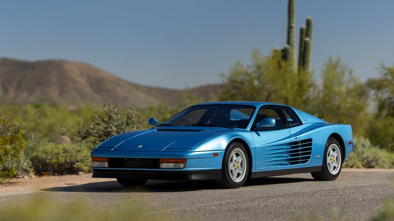 Ferrari Testarossa, Blue Cars, Italian Cars, 80s Cars, Car Wallpaper