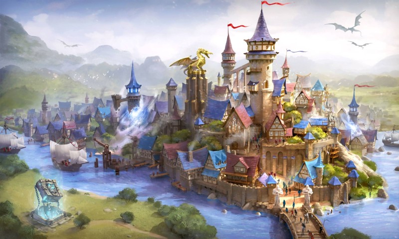 Elvenar, Video Games, Palace, Fantasy Art Wallpaper