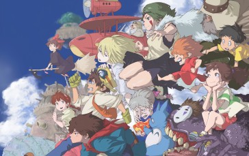 Miyazaki Hayao, Spirited Away, Princess Mononoke, Nausicaa of the Valley of the Wind, Laputa: Castle in the Sky, Porco Rosso Wallpaper