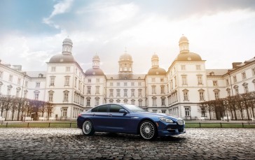 Alpina B6 XDrive Gran Coupe, Car, Palace, Building Wallpaper