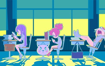MuseDash, Anime Girls, Kawai (artist), Music, Colorful, School Uniform Wallpaper