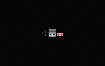 Nintendo Entertainment System, Consoles, Retro Console, Controllers, Simple Background Wallpaper