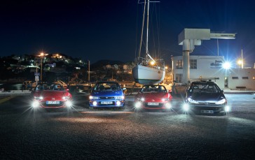 Car, Mazda, Subaru, Peugeot, Night, Boat Wallpaper