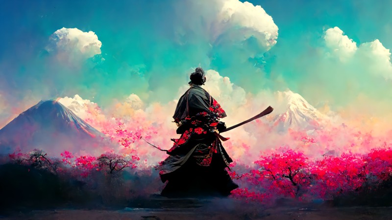Japan, Blossoms, Mountains, Nature, Asia Wallpaper