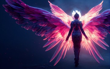 AI Art, Angel, Archangel, Women Wallpaper