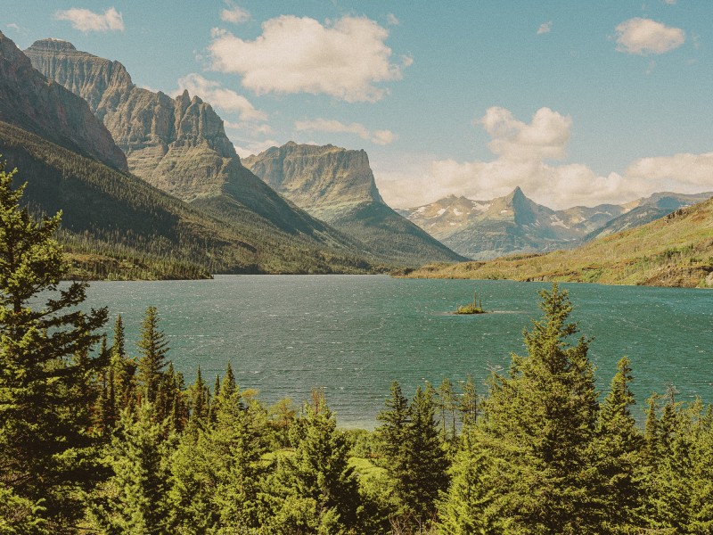 Landscape, Nature, Mountains, Lake Wallpaper