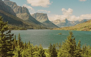Landscape, Nature, Mountains, Lake Wallpaper