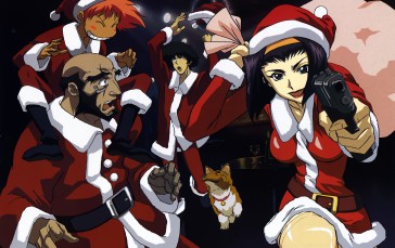Cowboy Bebop, Anime, Christmas, Anime Boys, Anime Girls, Christmas Clothes Wallpaper