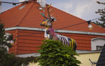 Deer, Czech, Suburb, Statue Wallpaper