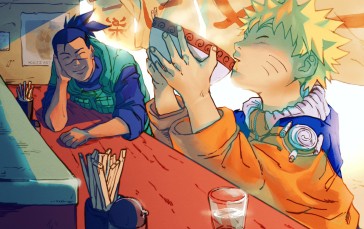 Naruto (anime), Anime Boys, Uzumaki Naruto, Ramen, Umino Iruka Wallpaper
