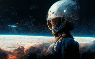 Astronaut, Space, Planet, Stars, Universe Wallpaper