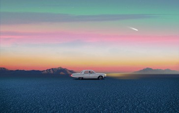 Artwork, Digital Art, Car, Sky Wallpaper