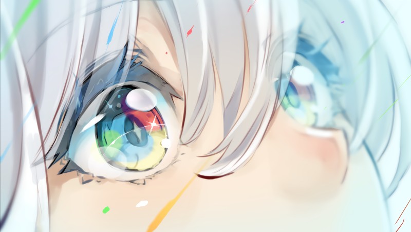Anime, Multi-colored Eyes, Eyes Wallpaper