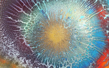 AI Art, Painting, Ice, Sun Wallpaper