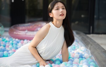 Yu Wen, Women, Model, Asian, Dark Hair, Long Hair Wallpaper