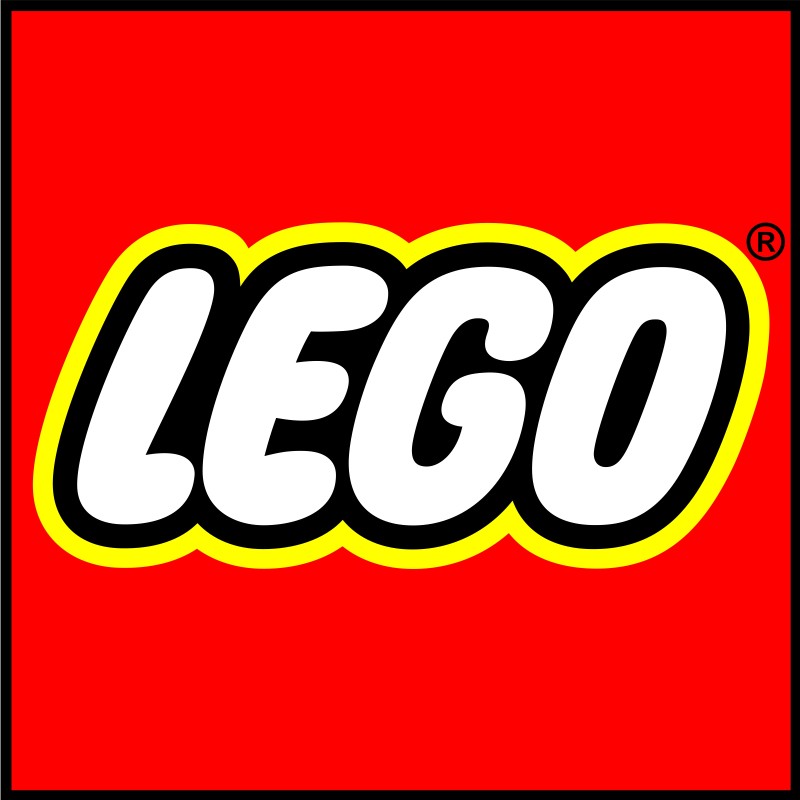 LEGO, Logo, Simple Background, Red Wallpaper
