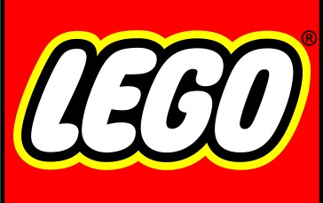 LEGO, Logo, Simple Background, Red Wallpaper