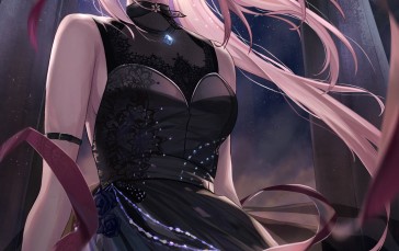 Anime, Anime Girls, Pink Hair, Blue Eyes Wallpaper