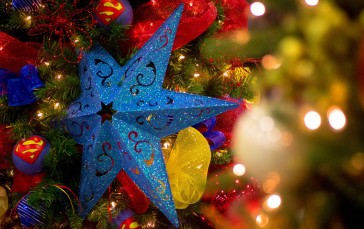 Christmas Ornaments , Christmas, Superman Logo, Christmas Lights Wallpaper