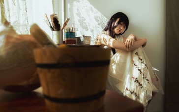Asian, Omen, Model, Indoors Wallpaper