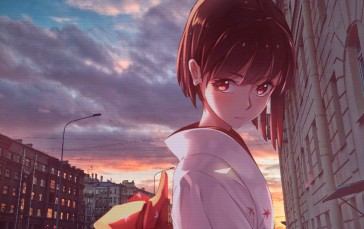 Anime Girls, Animeirl, City, Yukata Wallpaper