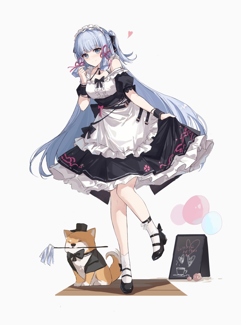 Anime, Anime Girls, Maid Outfit, Genshin Impact Wallpaper