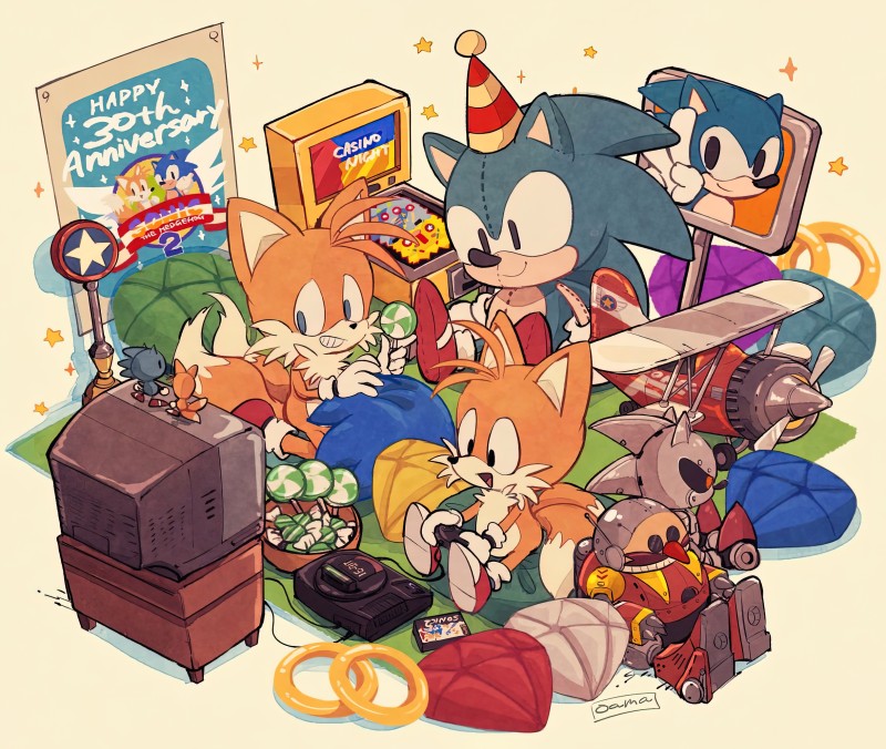 Sonic, Sonic the Hedgehog, Tails (character), Sega, Video Game Art Wallpaper