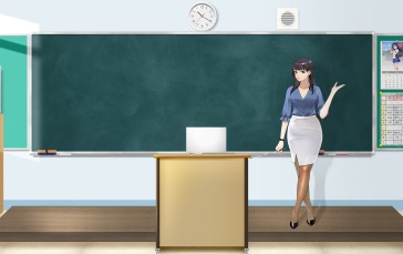 Classroom, Clocks, Chalkboard, Teachers Wallpaper