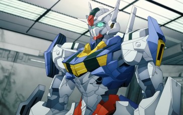 Anime, Anime Screenshot, Gundam, Mechs, Mobile Suit Gundam THE WITCH FROM MERCURY, Gundam Aerial Wallpaper