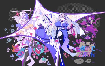 MuseDash, Music, Anime Girls, Colorful Wallpaper