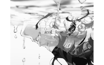Nico Tina, Minimalism, Anime Girls, Underwater, Water Wallpaper