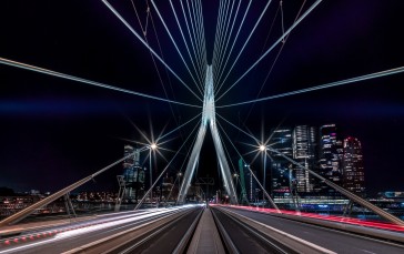 City, Bridge, Night, City Lights Wallpaper