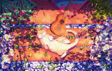 Christian Benavides, Digital Art, Fantasy Art, Cats Wallpaper