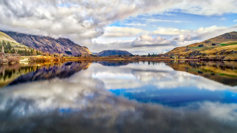 Landscape, 4K, New Zealand, Nature, Water, Reflection Wallpaper