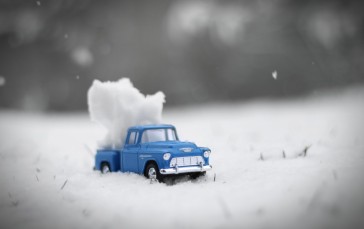Car, Toys, Snow, Pickup Trucks Wallpaper