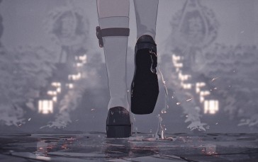 Anime Girls, Socks, Legs, Shoes Wallpaper