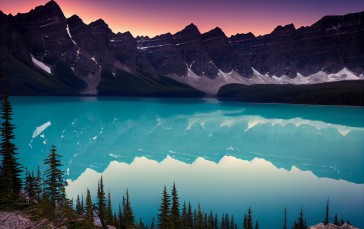 AI Art, Landscape, Lake, Banff National Park Wallpaper