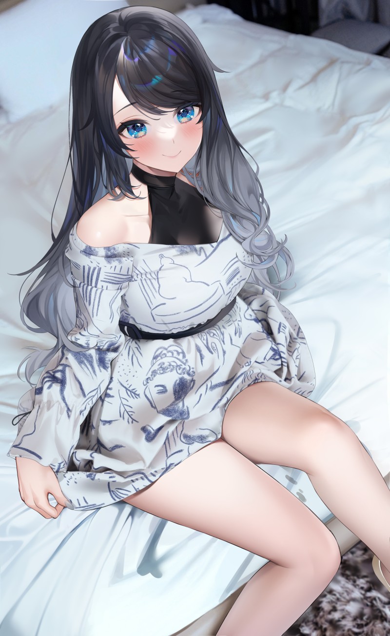 Anime, Anime Girls, Blushing, Blue Eyes Wallpaper