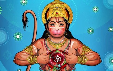 Hindu Gods, Hanuman, Jai Shree Ram, India, Artwork Wallpaper