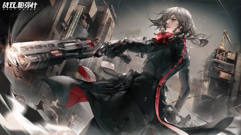 Roland (Punishing: Gray Raven), Punishing: Gray Raven, Anime Boys, Silver Hair, Gun Wallpaper