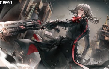 Roland (Punishing: Gray Raven), Punishing: Gray Raven, Anime Boys, Silver Hair, Gun Wallpaper