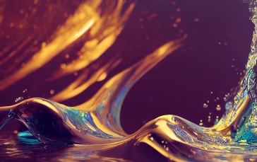 AI Art, Water, Liquid Wallpaper