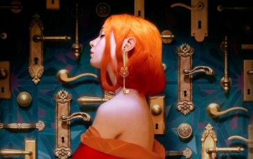 Keys, Redhead, Bare Shoulders, CGI Wallpaper